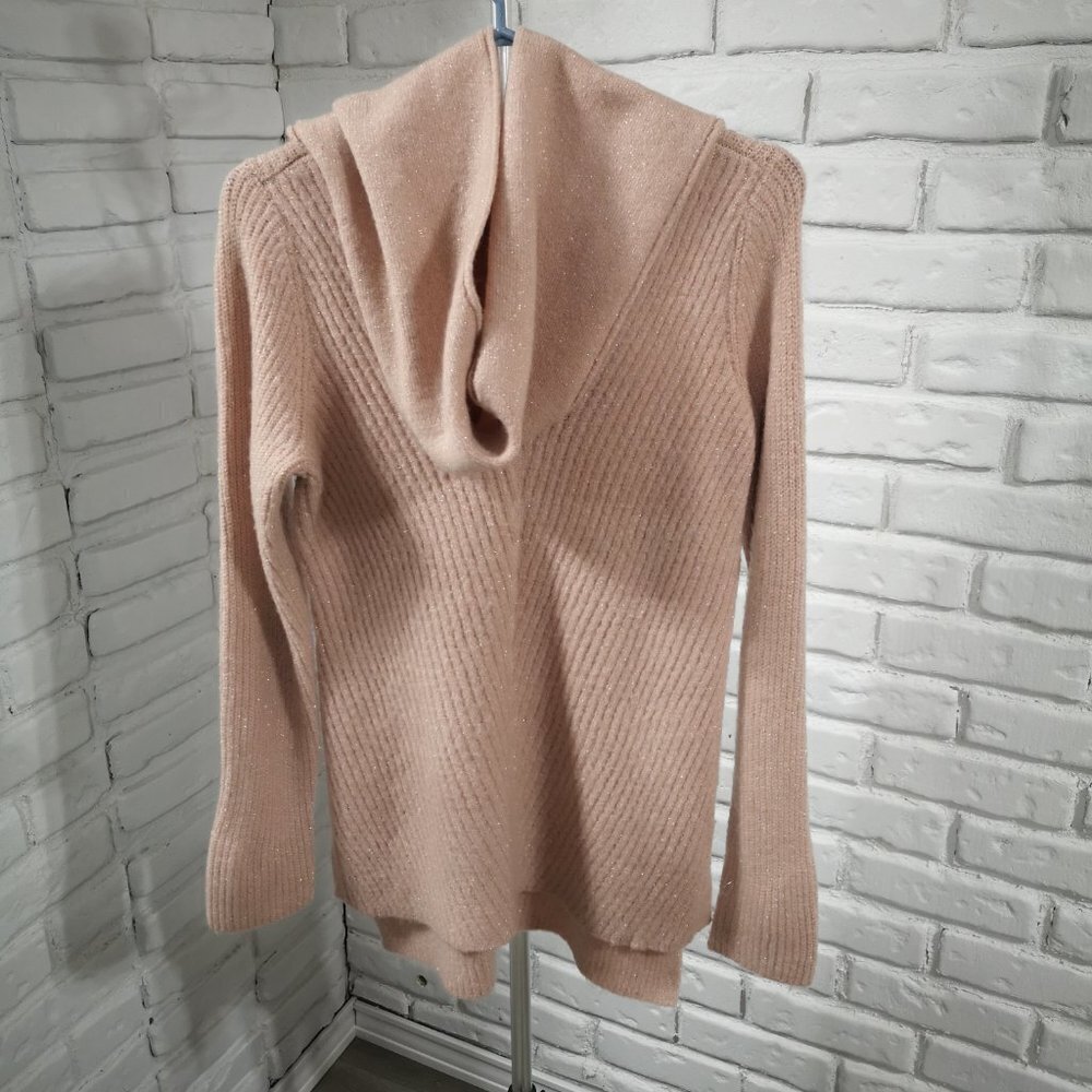 Liz Claiborne Ladies Size Small Light Pink Tunic/Sweater with Scarf